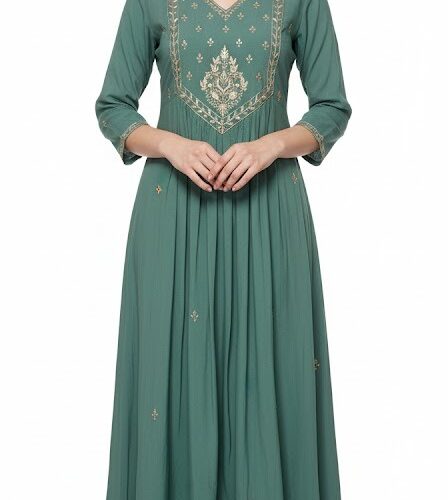 3PC Chanderi Silk with handwork, Cut dana work, Plain Bottom and Printed Dupatta