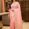 Raw Chiniya SilK Saree- BABY PINK