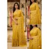 Cotton Meena Buti Saree – YELLOW