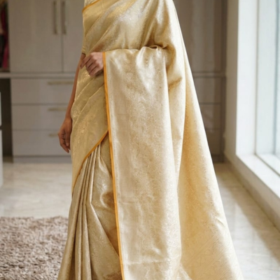 Weaving Fancy Banarasi - LIGHT YELLOW