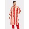 Cotton Suit with Botton and Dupatta - VERMILLION RED
